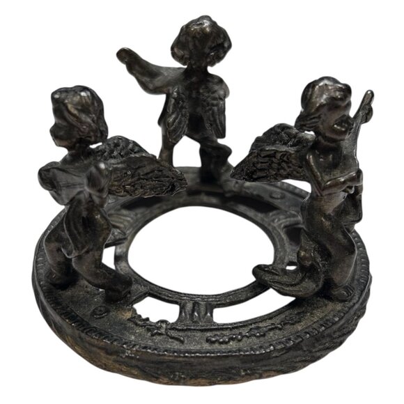 Angels Cherubs Metal Watch Holder/Stand/Display String Instruments - Picture 1 of 3